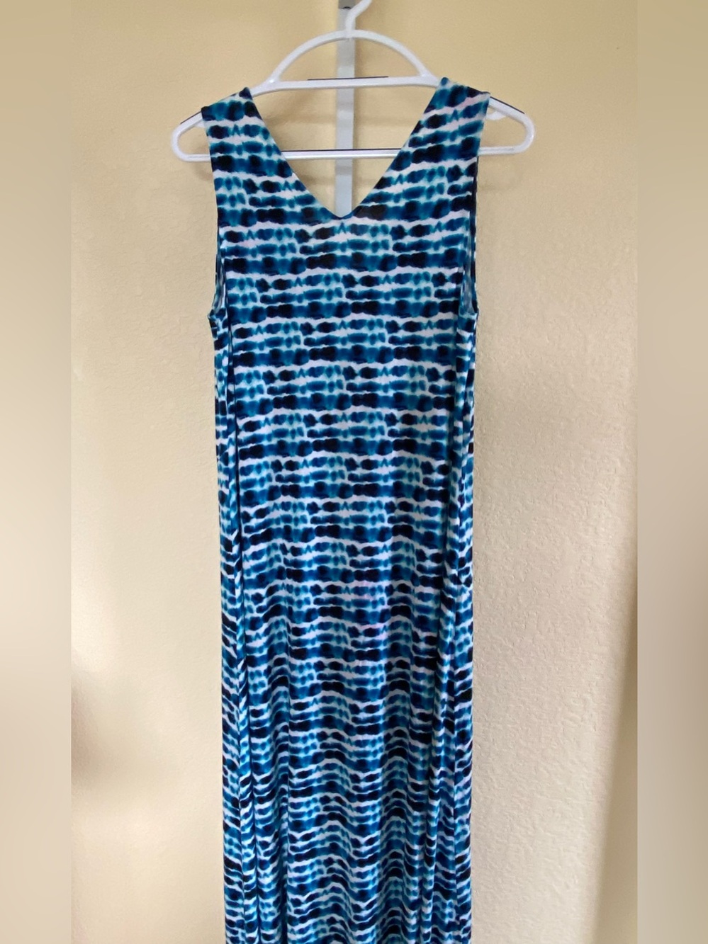 Soma Blue and Teal Tie-Dye Maxi Dress